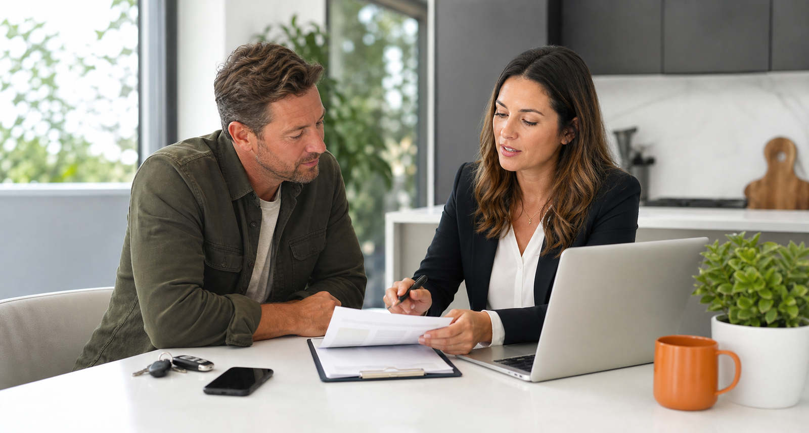 ALPHA Surance advisor comparing auto insurance coverage